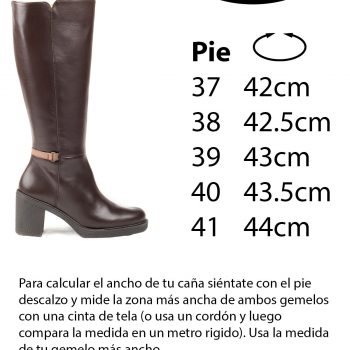 bota caoba Luci talla 3 de caña