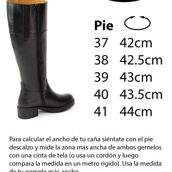 medir ancho de bota